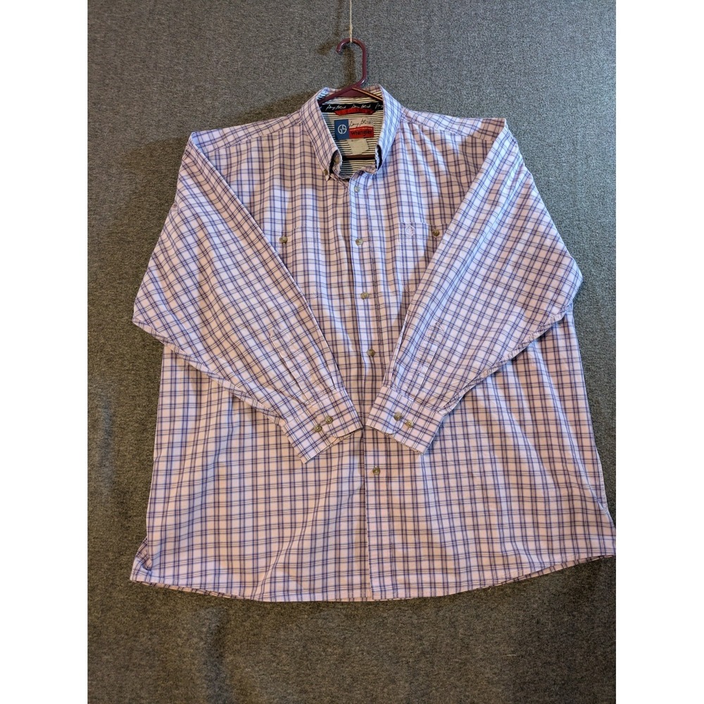Wrangler‎ Shirts Men 3XL George Strait Cowboy Cut Plaid Button Down Lot of 2 - Picture 11 of 16